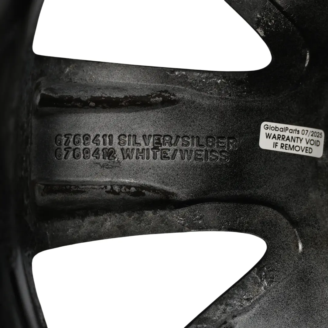 Alloy Rim 17" 7J ET:48 Crown Spoke 104 to Mini Cooper R50 R55 R56 R57 Black Wheel with Part number 6769411 Mini Cooper R50 R55 R56 R57 Black Wheel Alloy Rim 17" 7J ET:48 Crown Spoke 104 - SKU 6769411-11 - Part number 6769411