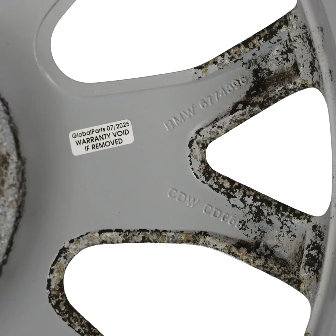 BMW X5 E70 Llanta Aleación Delantera 19" Cross Spoke 177 9J ET:48 Plata - SKU 6774396-1 - Número de pieza 6774396