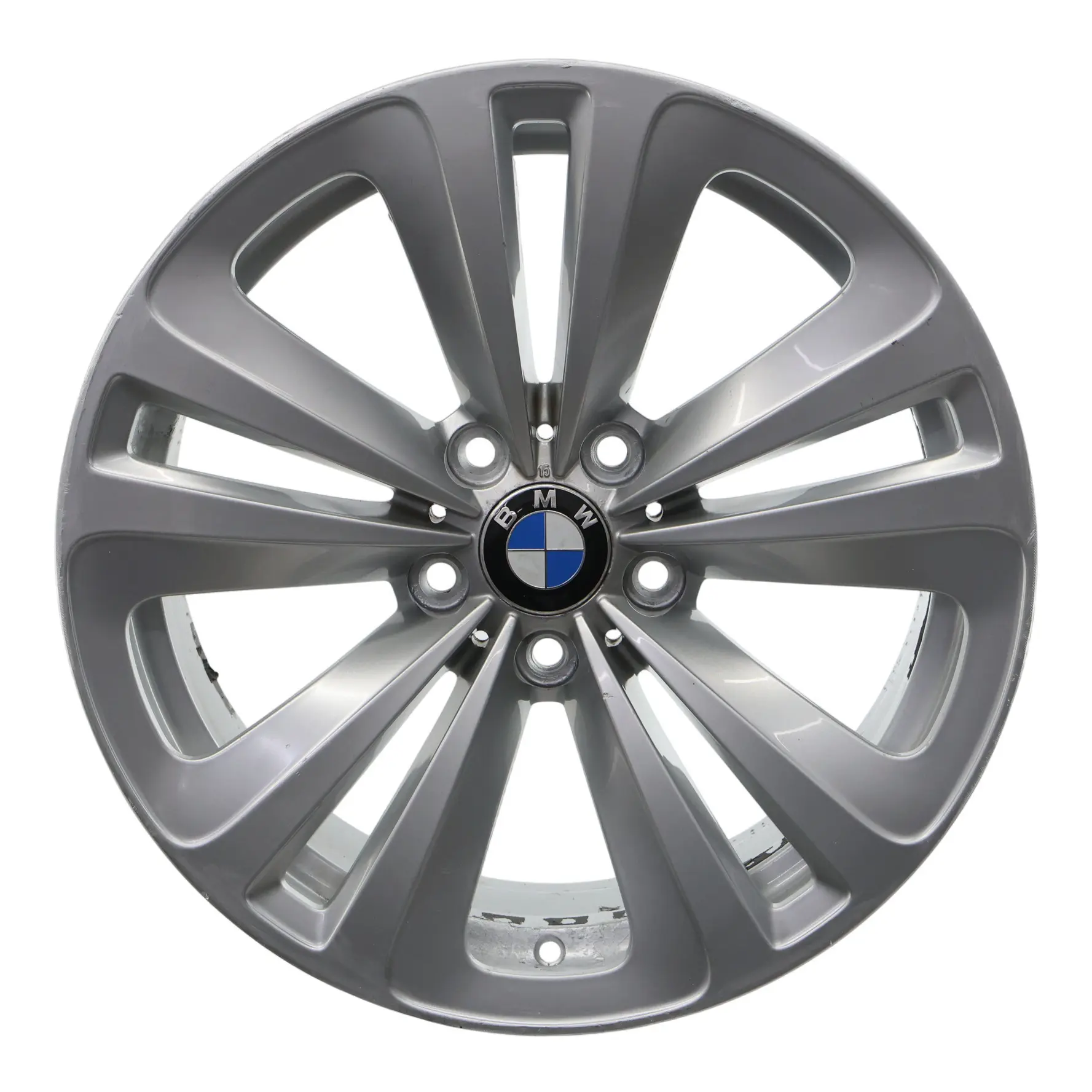 BMW F01 F07 F12 Wheel Rim Alloy Silver 18" Dual Spoke 234 8J ET:30 6775403