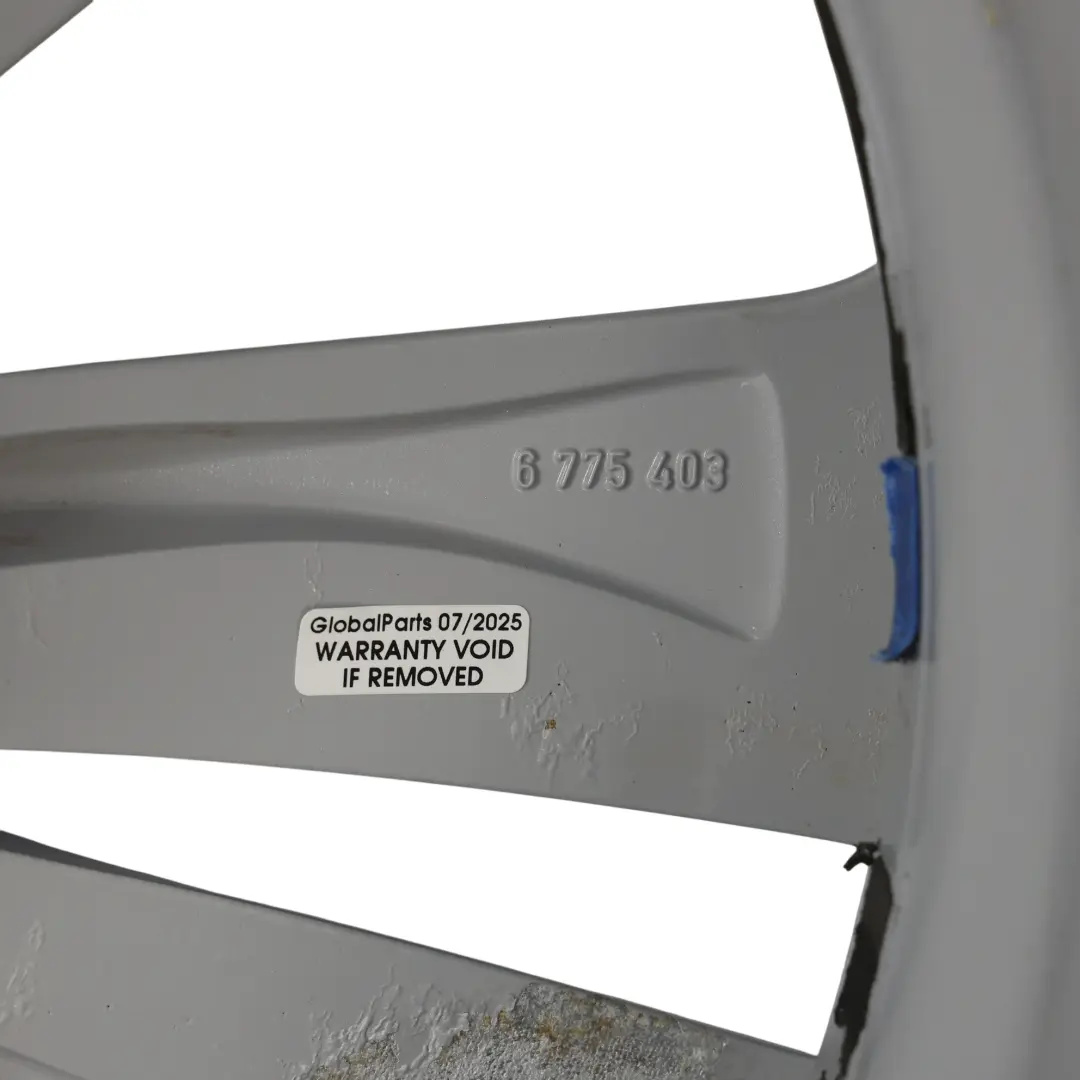 BMW F01 F07 F12 Wheel Rim Alloy Silver 18" Dual Spoke 234 8J ET:30 - SKU 6775403-3 - Part number 6775403