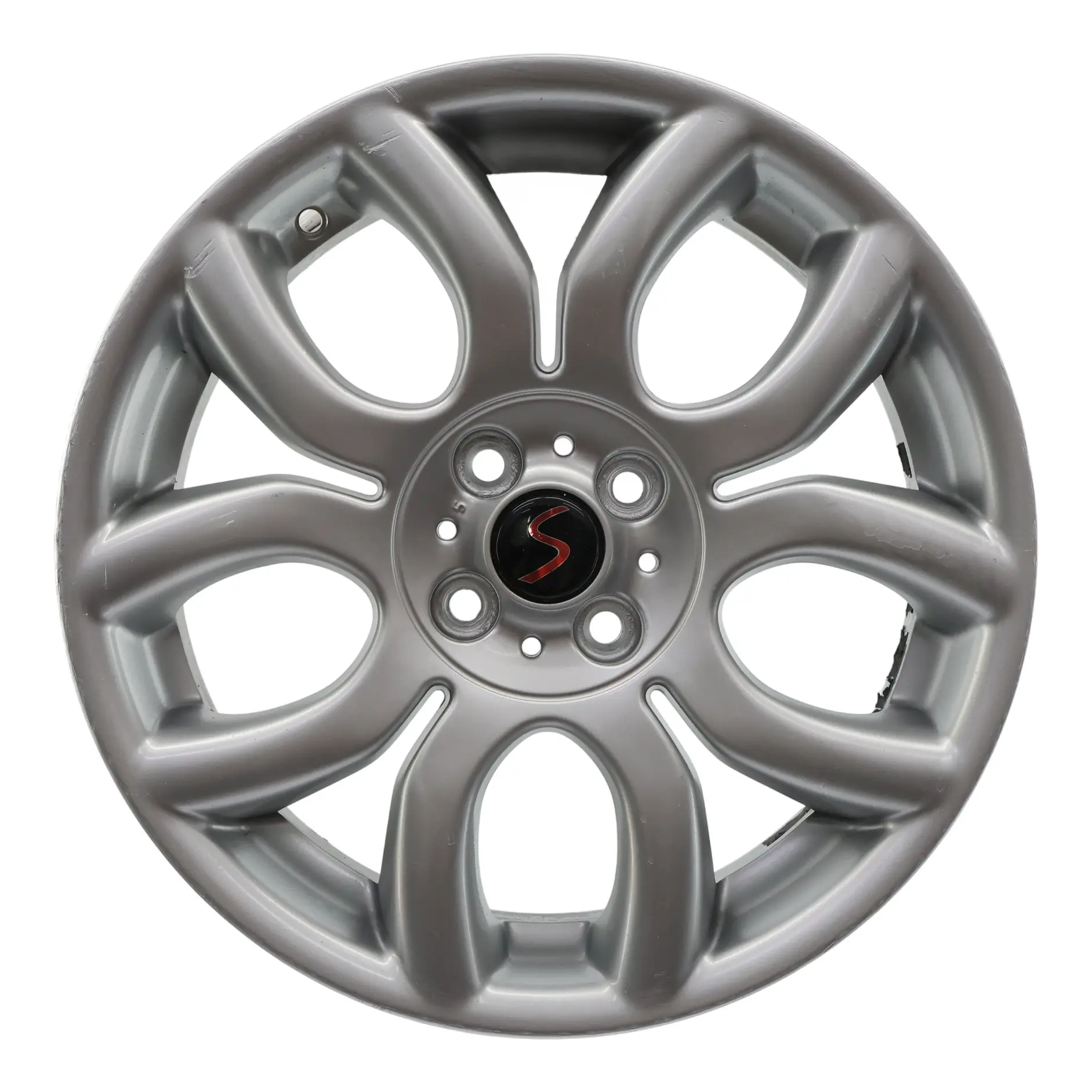 Mini Cooper One R50 R55 R56 R57 Argento Cerchio in Lega 17" 7J Raggi Fiamma 97