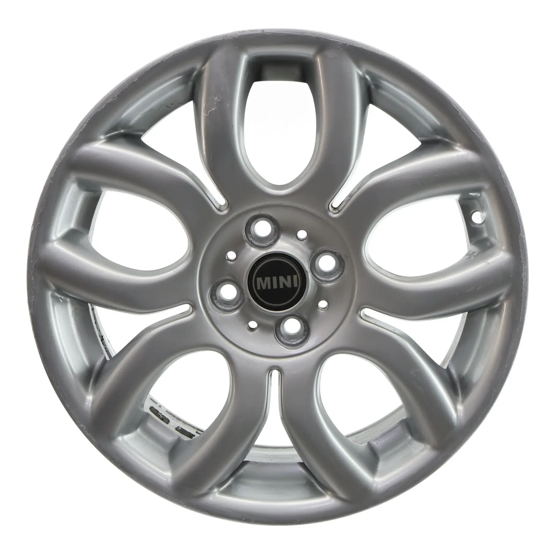 Mini Cooper One R50 R55 R56 R57 Silver Wheel Alloy Rim 17" 7J Flame Spoke 97