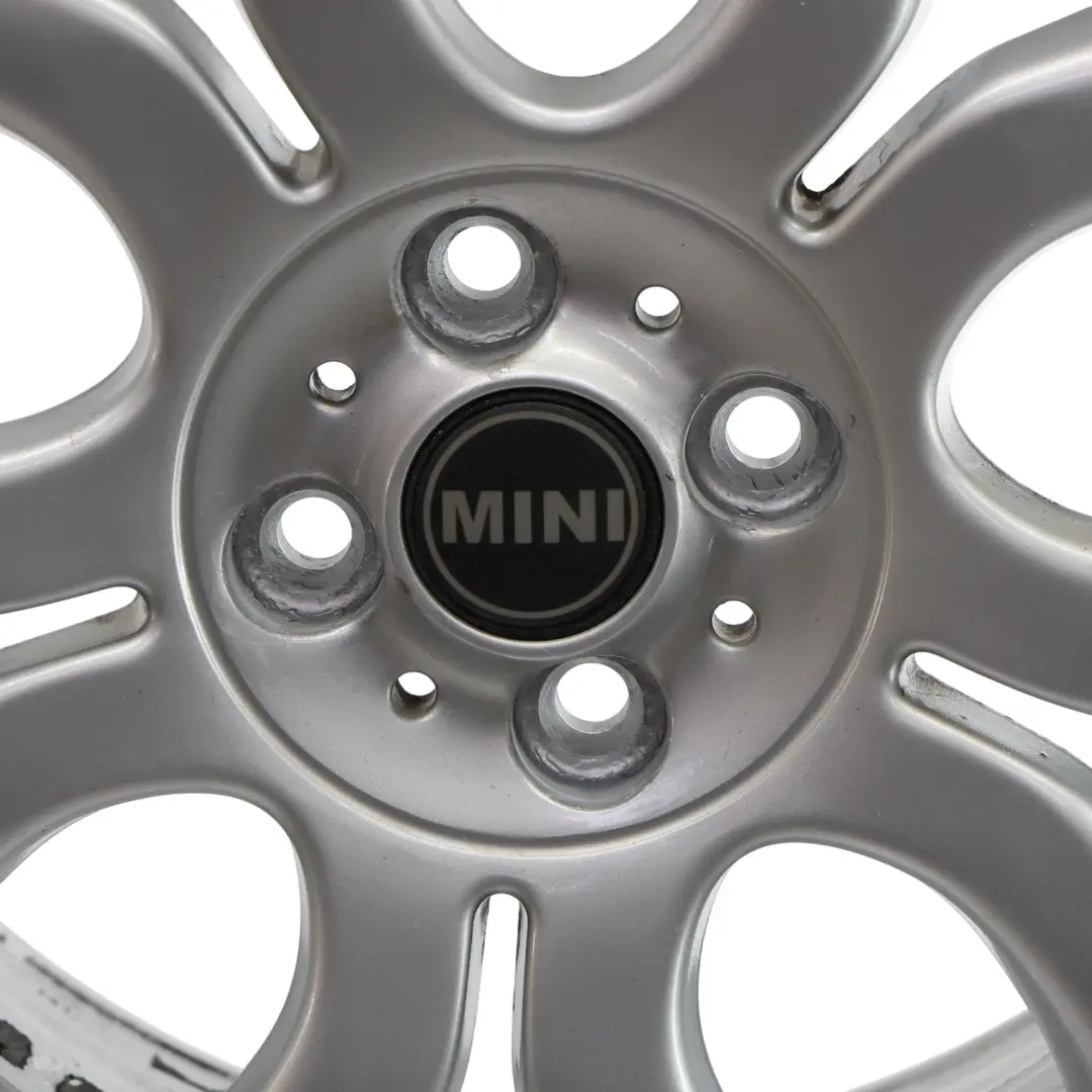 Alloy Rim 17" 7J Flame Spoke 97 to Mini Cooper One R50 R55 R56 R57 Silver Wheel with Part number 6775685 Mini Cooper One R50 R55 R56 R57 Silver Wheel Alloy Rim 17" 7J Flame Spoke 97 - SKU 6775685-7 - Part number 6775685