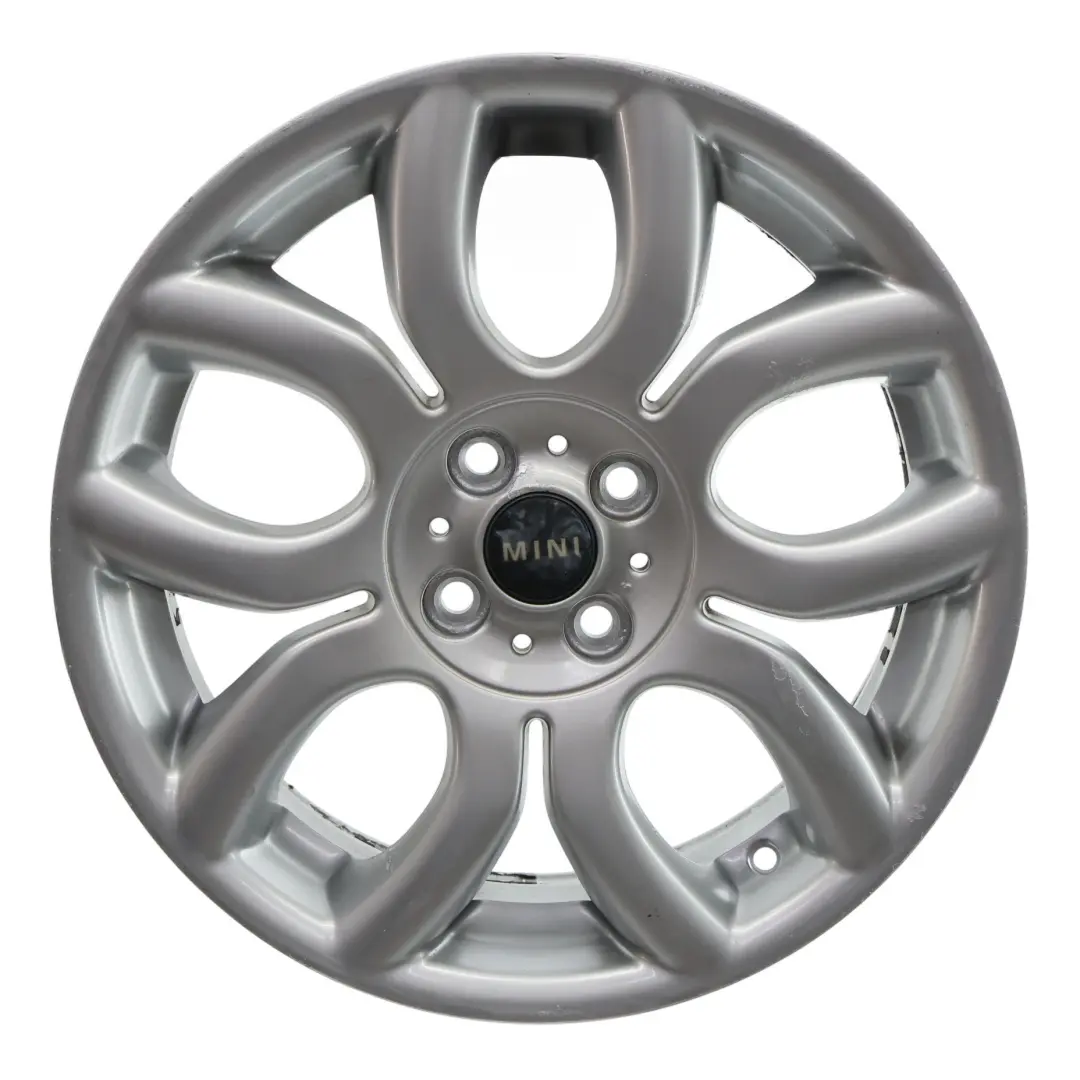 Alloy Rim 17" 7J Flame Spoke 97 to Mini Cooper One R50 R55 R56 R57 Silver Wheel with Part number 6775685 Mini Cooper One R50 R55 R56 R57 Silver Wheel Alloy Rim 17" 7J Flame Spoke 97 - SKU 6775685-8 - Part number 6775685
