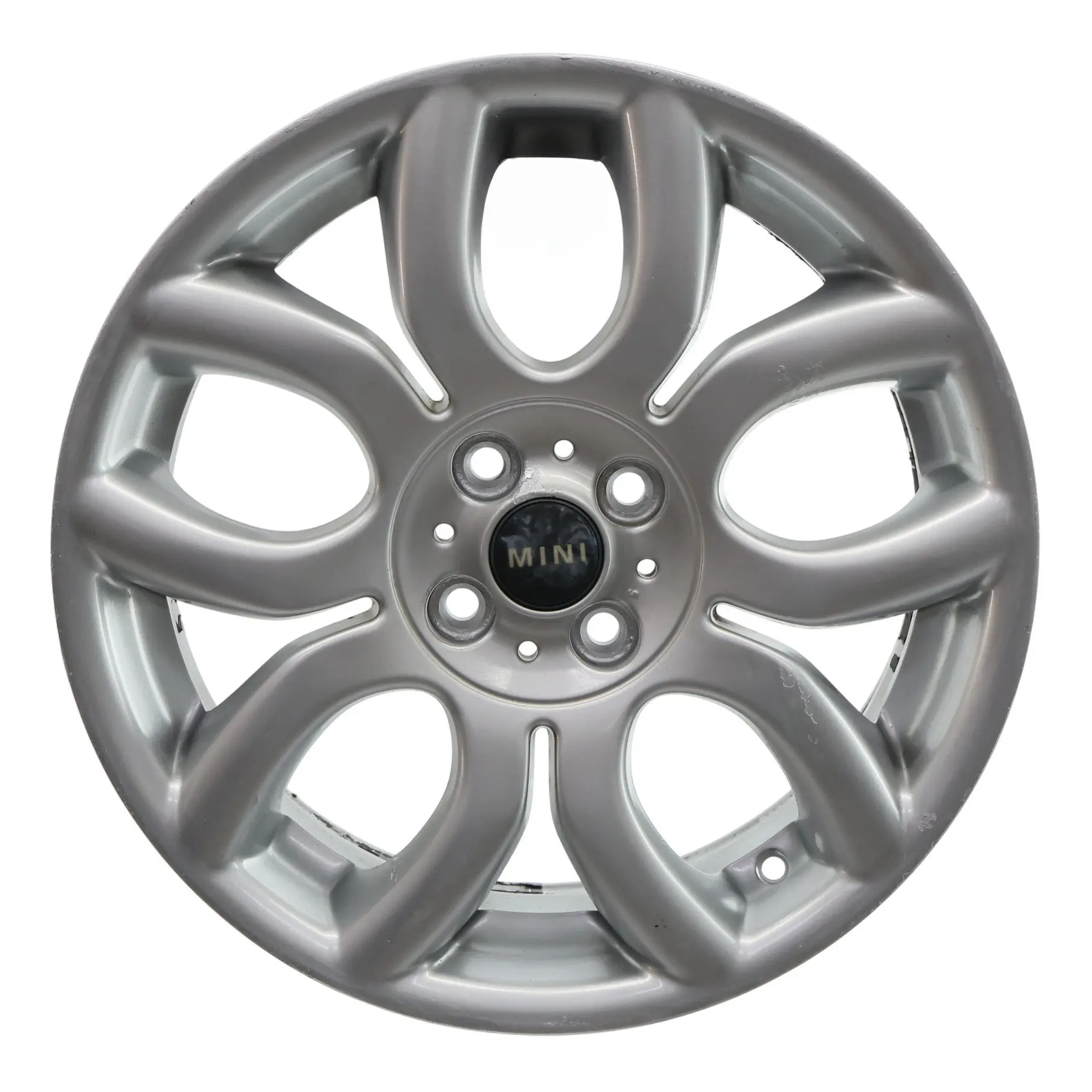 Mini Cooper One R50 R55 R56 R57 Silver Wheel Alloy Rim 17" 7J Flame Spoke 97