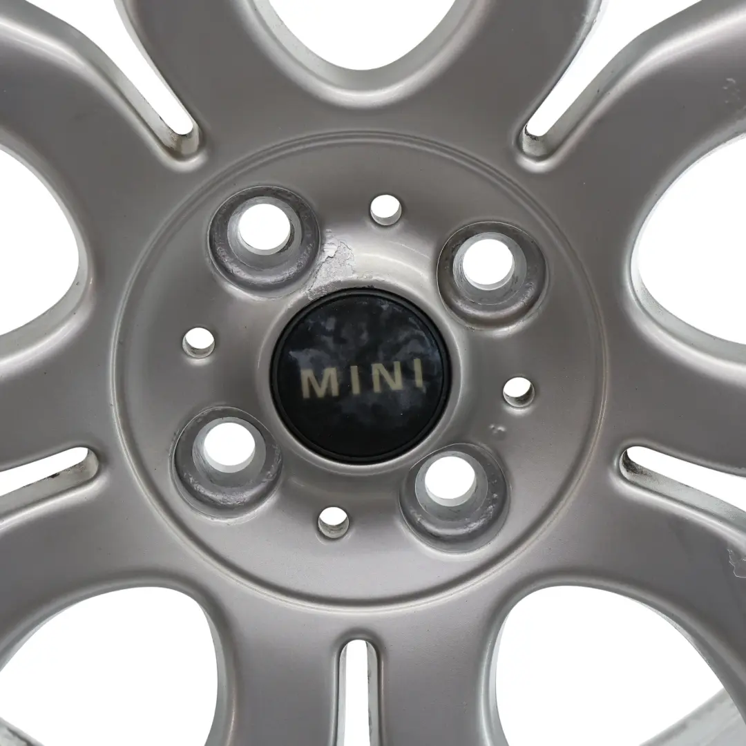 Alloy Rim 17" 7J Flame Spoke 97 to Mini Cooper One R50 R55 R56 R57 Silver Wheel with Part number 6775685 Mini Cooper One R50 R55 R56 R57 Silver Wheel Alloy Rim 17" 7J Flame Spoke 97 - SKU 6775685-8 - Part number 6775685
