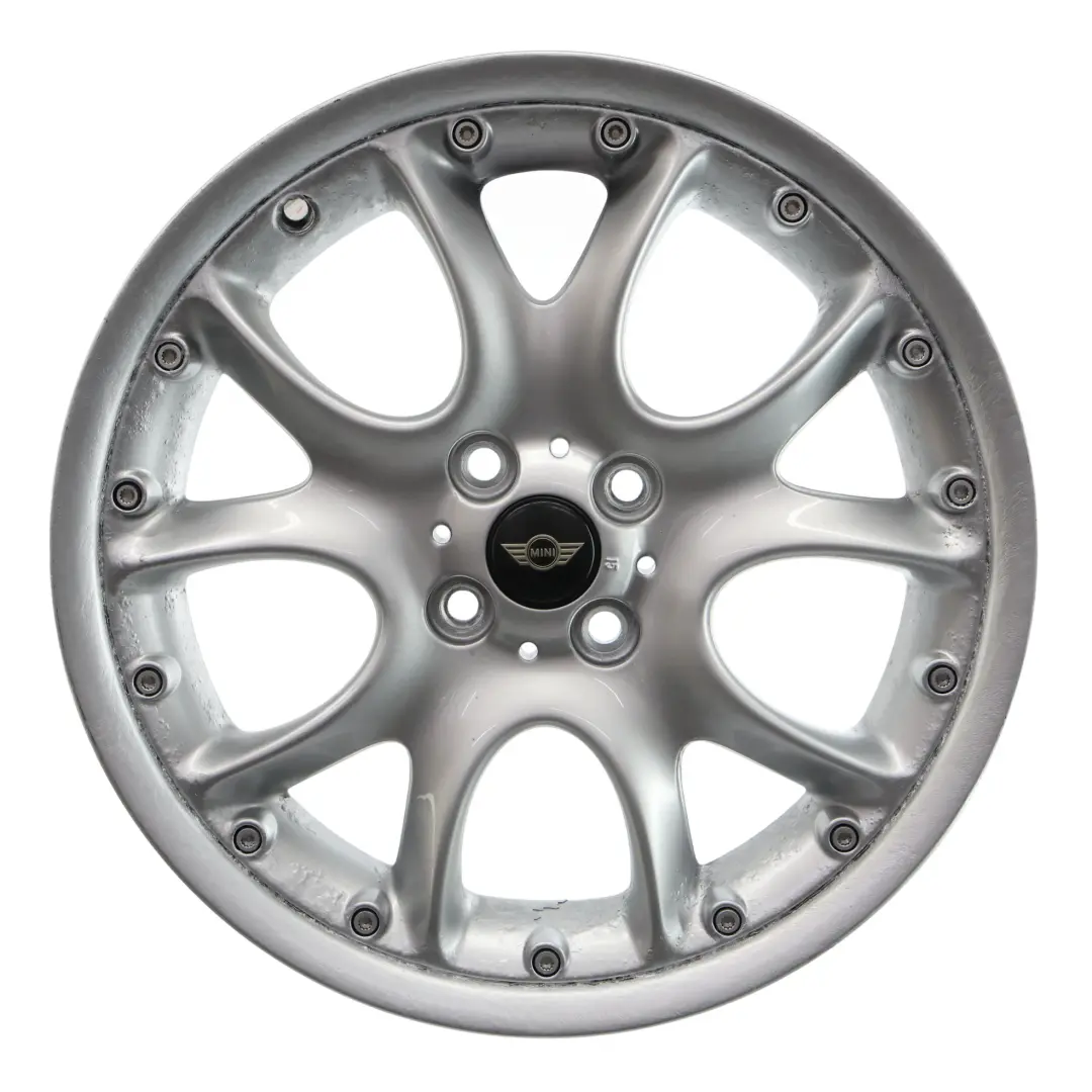 Mini Cooper R50 R53 R56 Silver Wheel Alloy Rim 17" ET:48 7J Web Cross Spoke 98 - SKU 6775686-2 - Part number 6775686