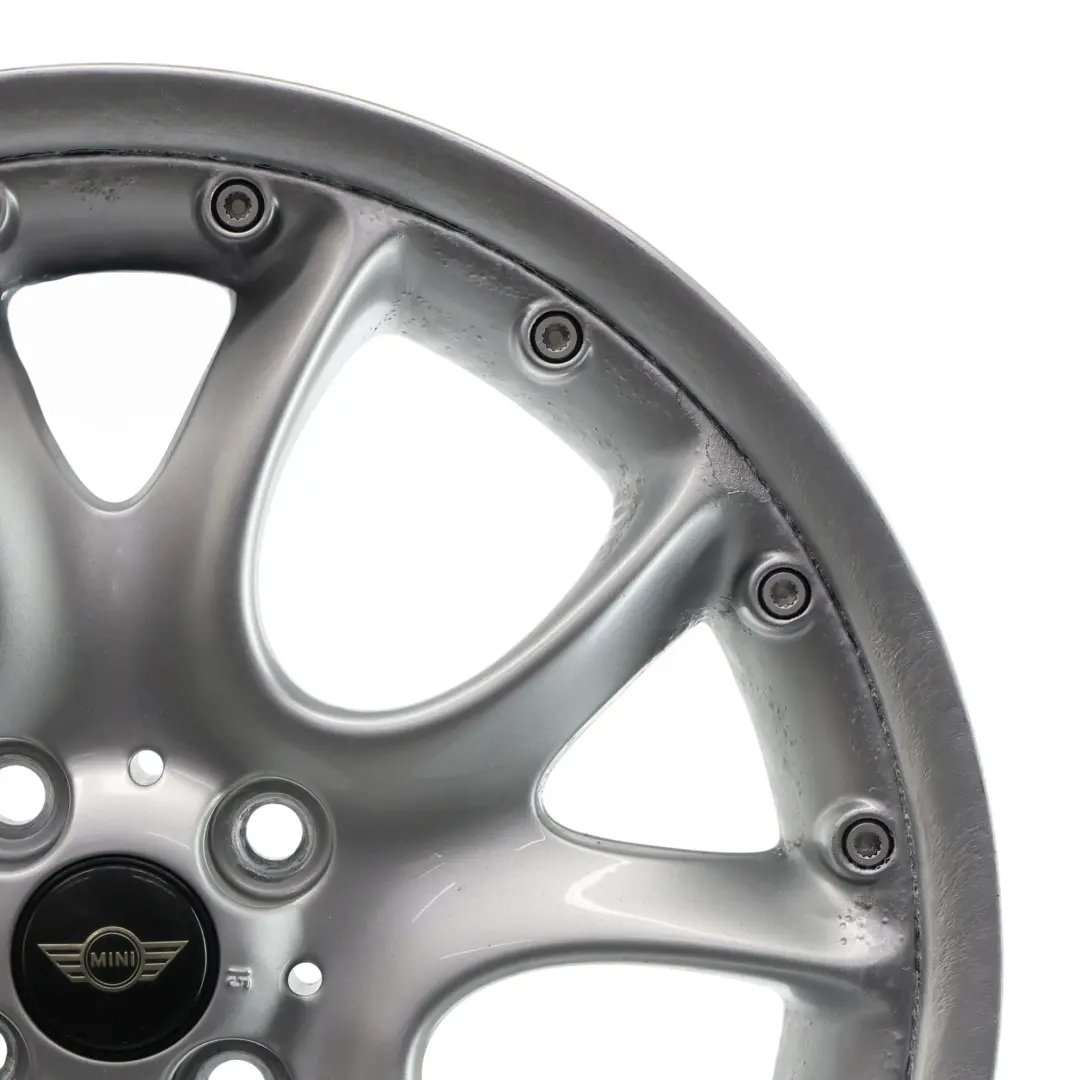 Mini Cooper R50 R53 R56 Silver Wheel Alloy Rim 17" ET:48 7J Web Cross Spoke 98 - SKU 6775686-2 - Part number 6775686