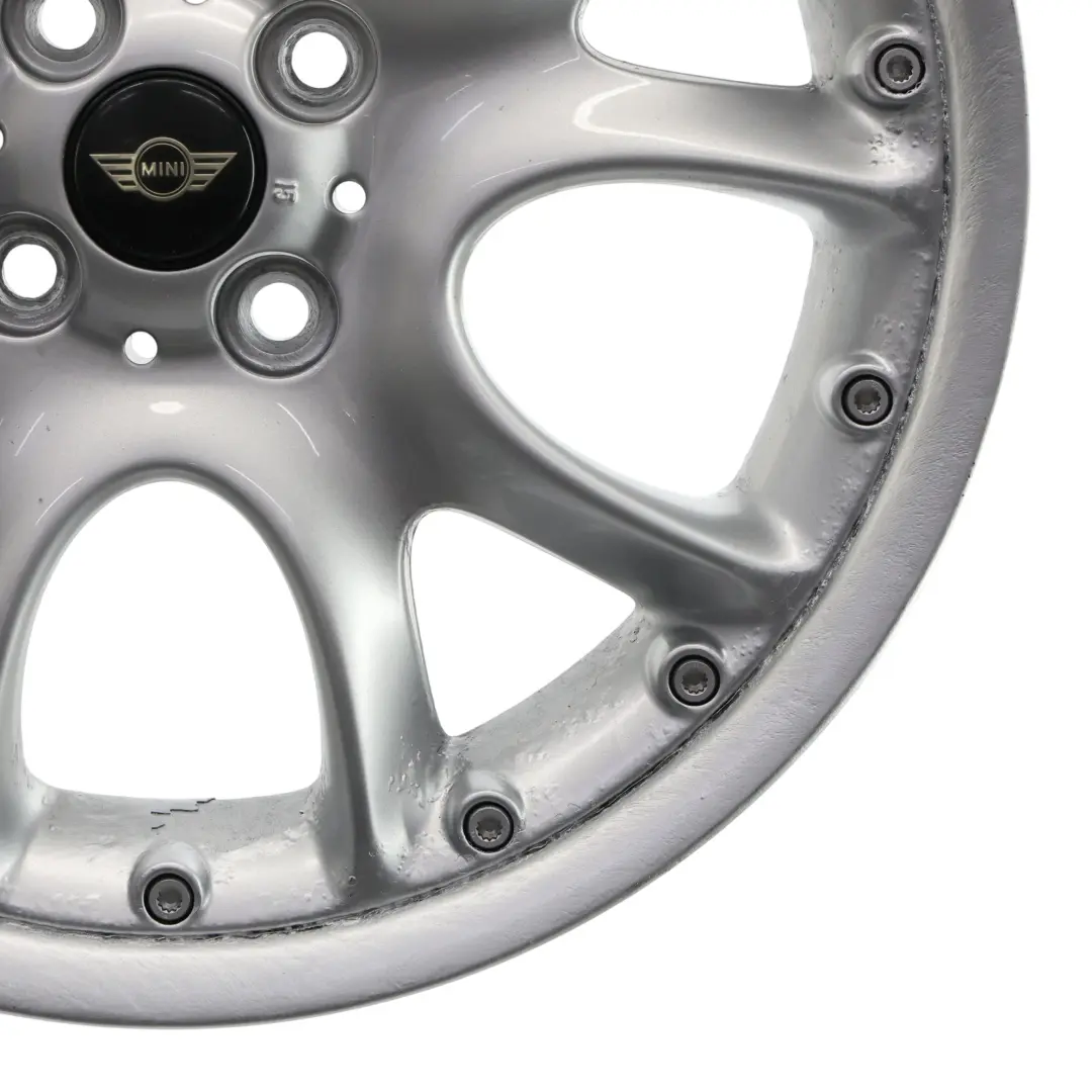 Mini Cooper R50 R53 R56 Silver Wheel Alloy Rim 17" ET:48 7J Web Cross Spoke 98 - SKU 6775686-2 - Part number 6775686
