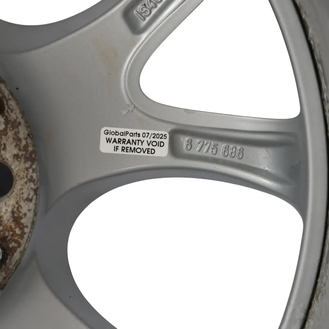 Mini Cooper R50 R56 Silver Wheel Alloy Rim 17" 7J ET:48 Web Cross Spoke 98 - SKU 6775686-4 - Part number 6775686