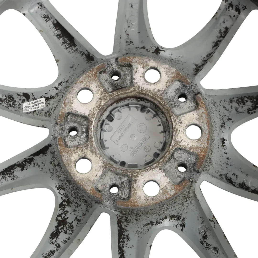 Rim Alloy Silver 17" 8J ET:20 V-Spoke 245 to BMW E60 E61 Wheel with Part number 6777348 BMW E60 E61 Wheel Rim Alloy Silver 17" 8J ET:20 V-Spoke 245 - SKU 6777348-3 - Part number 6777348