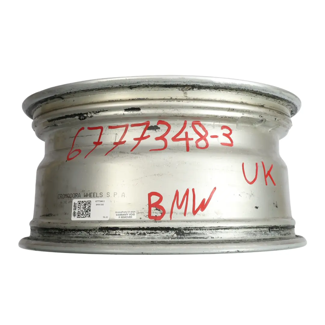 BMW E60 E61 Wheel Rim Alloy Silver 17" 8J ET:20 V-Spoke 245 - SKU 6777348-3 - Part number 6777348