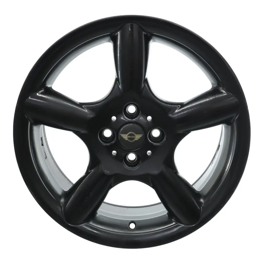 Mini Cooper One R50 R55 R56 Wheel Rim Alloy Black 17" 7J 5 Star Pace Spoke 110 - SKU 6777960-3 - Part number 6777960