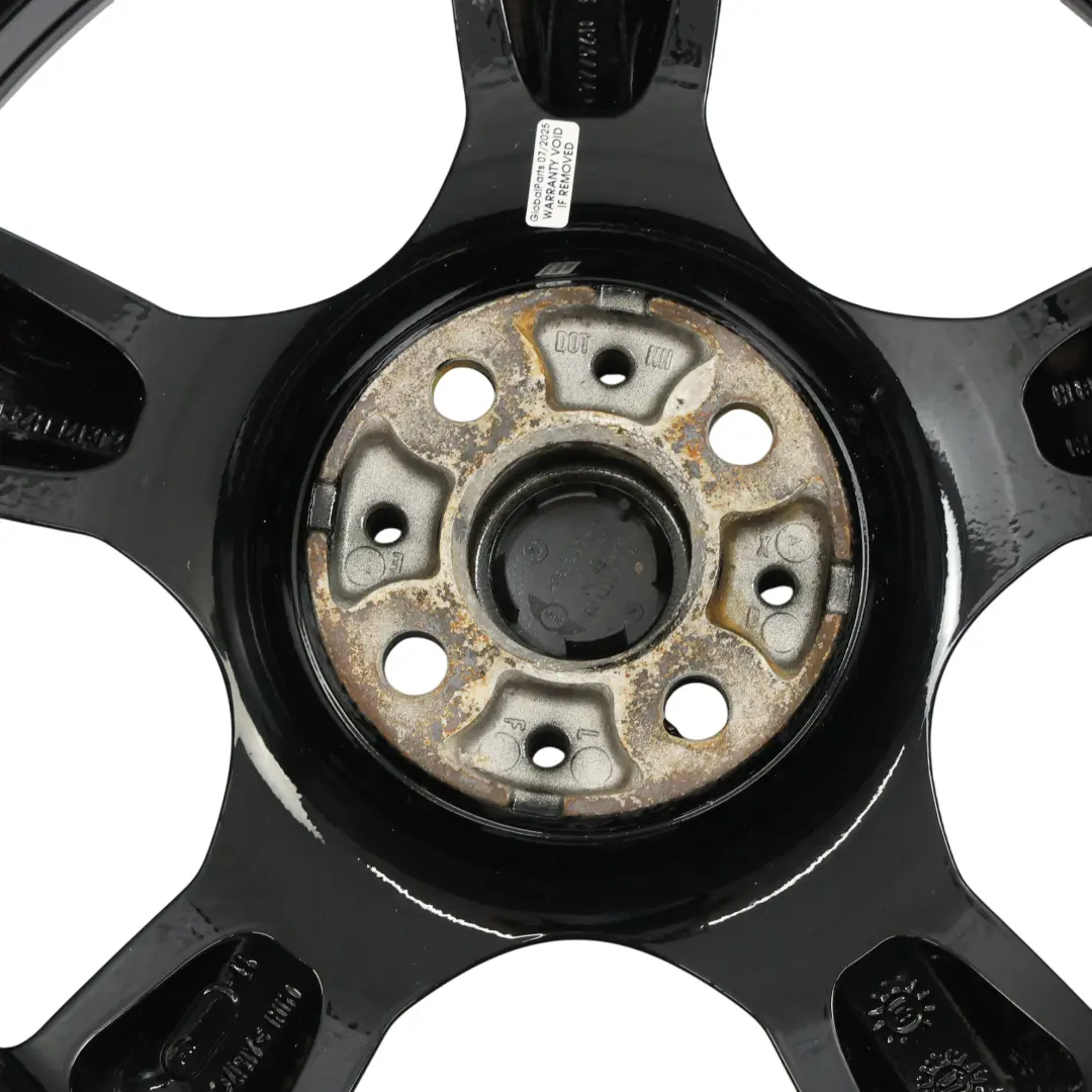 Rim Alloy Black 17" 7J 5 Star Pace Spoke 110 to Mini Cooper One R50 R55 R56 Wheel with Part number 6777960 Mini Cooper One R50 R55 R56 Wheel Rim Alloy Black 17" 7J 5 Star Pace Spoke 110 - SKU 6777960-3 - Part number 6777960