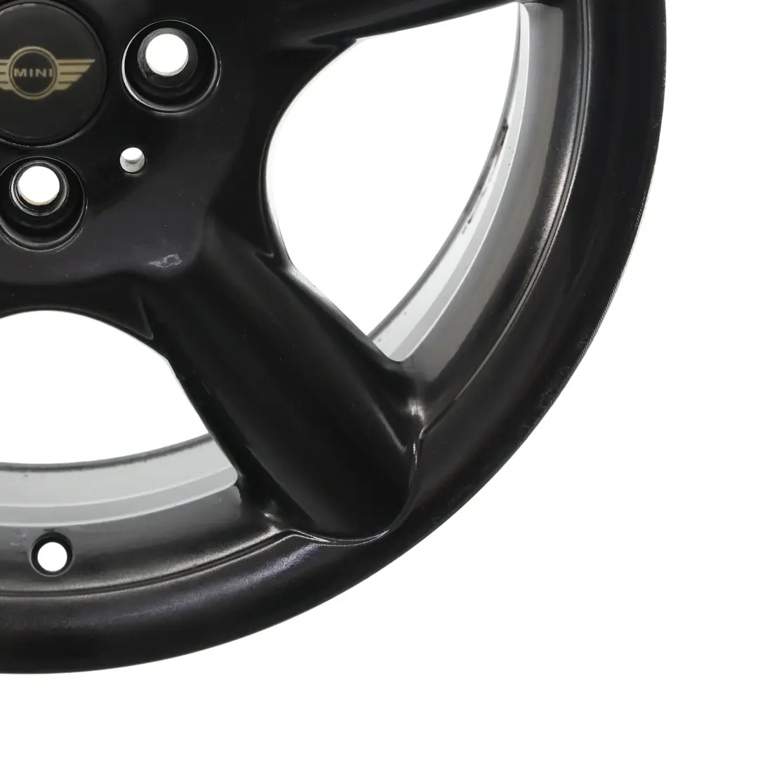 Alu Felge Schwarz 7J 17" 5 Star Pace Spoke 110 für Mini Cooper One R50 R56 mit Teilenummer 6777960 Mini Cooper One R50 R56 Alu Felge Schwarz 7J 17" 5 Star Pace Spoke 110 - SKU 6777960-3 - Teilenummer 6777960