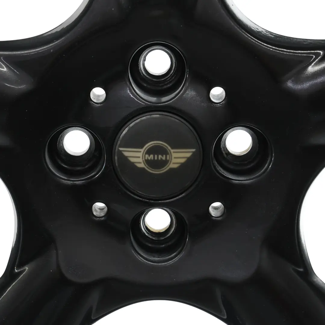 Rim Alloy Black 17" 7J 5 Star Pace Spoke 110 to Mini Cooper One R50 R55 R56 Wheel with Part number 6777960 Mini Cooper One R50 R55 R56 Wheel Rim Alloy Black 17" 7J 5 Star Pace Spoke 110 - SKU 6777960-3 - Part number 6777960