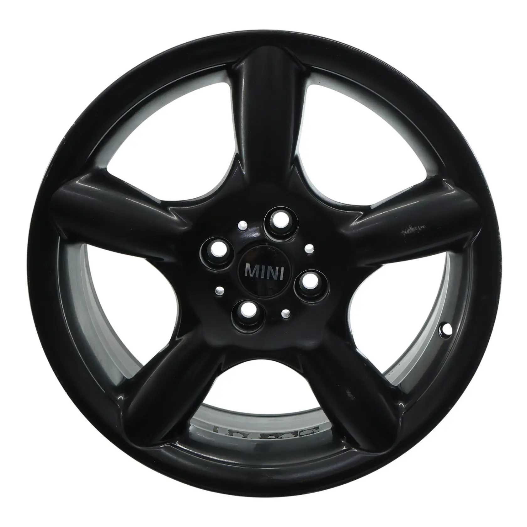 Mini Cooper One R50 R55 R56 Cerchio Ruota Lega Nero 17" 7J 5 Star Pace Spoke 110