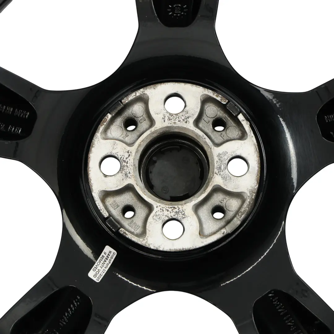 Mini Cooper One R50 R55 R56 Jante Alliage Noir 17" 7J Rayons 5 Étoiles Pace 110 - SKU 6777960-4 - Numéro de pièce 6777960