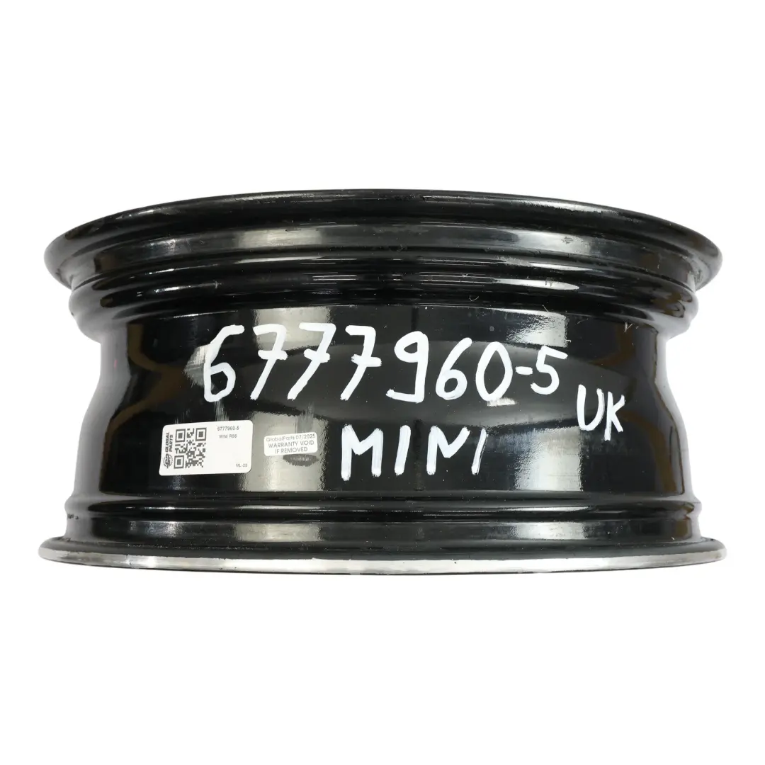 Rim Alloy Black 17" 7J ET:43 to Mini Cooper R50 R55 R56 Wheel with Part number 6777960 Mini Cooper R50 R55 R56 Wheel Rim Alloy Black 17" 7J ET:43 - SKU 6777960-5 - Part number 6777960