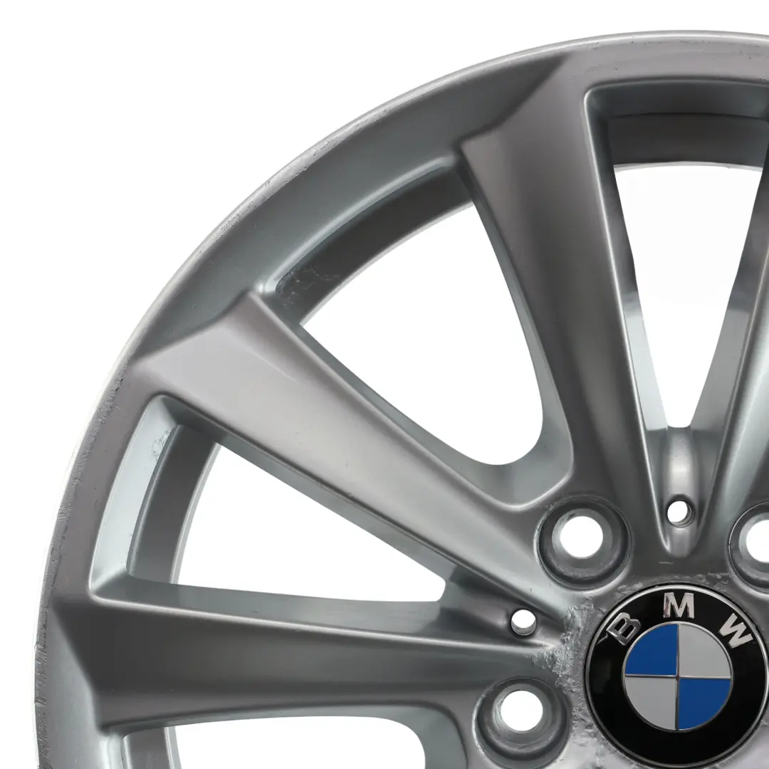 BMW F10 F11 F12 Silver Alloy Wheel Rim 17" V Spoke 236 8J ET:30 - SKU 6780720-2 - Part number 6780720