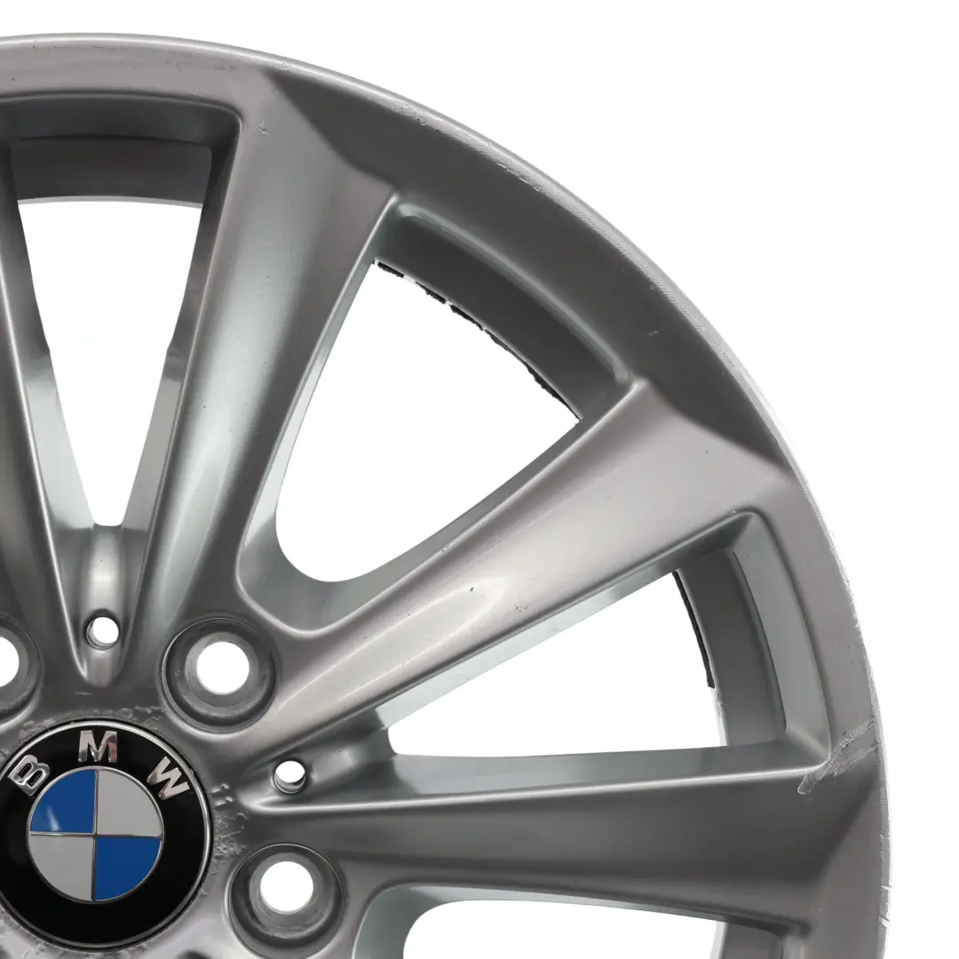 BMW F10 F11 F12 Silver Alloy Wheel Rim 17" V Spoke 236 8J ET:30 - SKU 6780720-2 - Part number 6780720