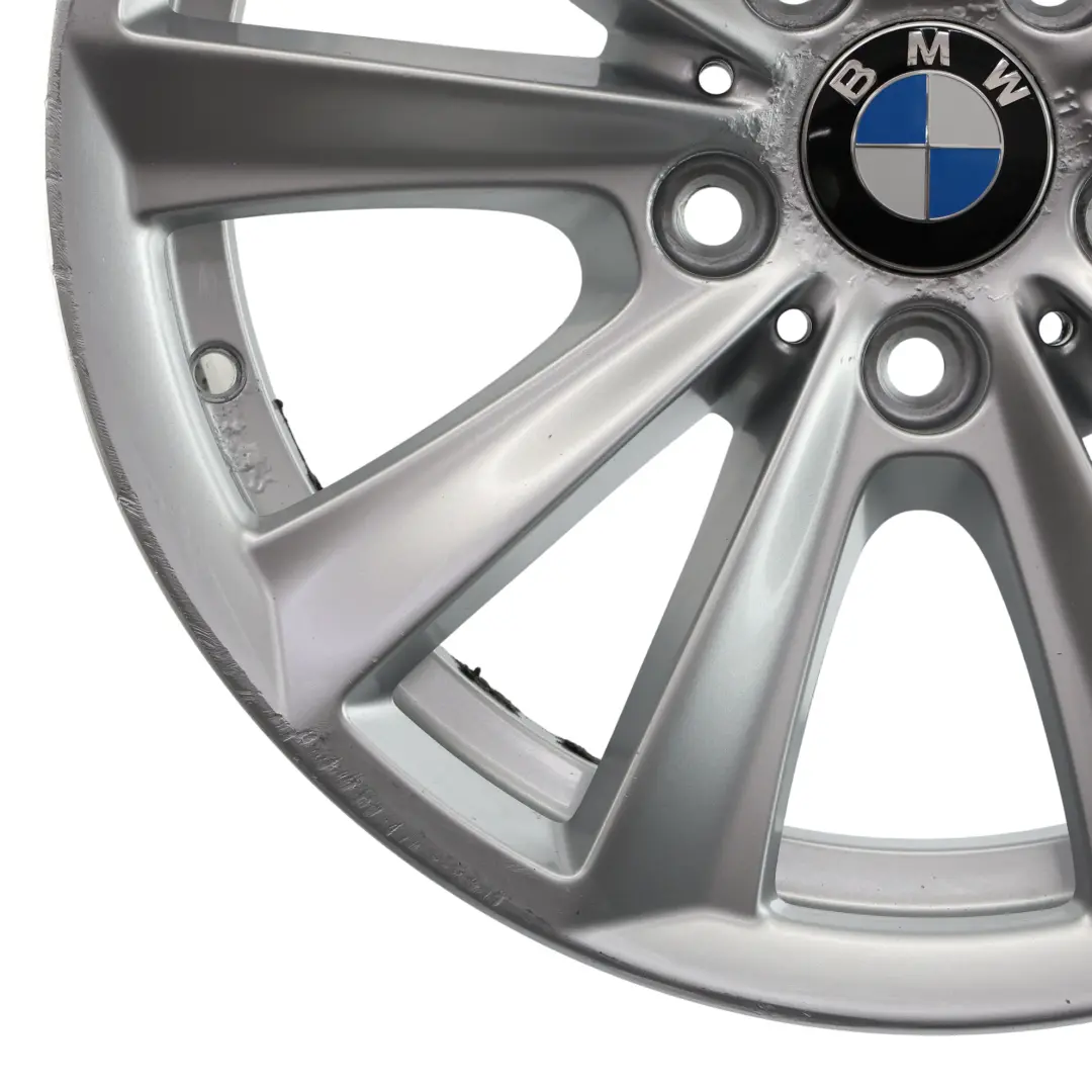 BMW F10 F11 F12 Silver Alloy Wheel Rim 17" V Spoke 236 8J ET:30 - SKU 6780720-2 - Part number 6780720