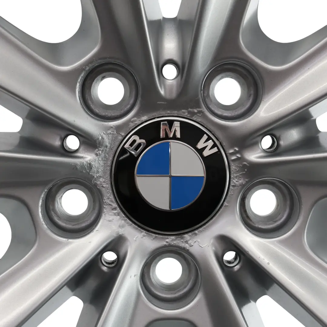 BMW F10 F11 F12 Silver Alloy Wheel Rim 17" V Spoke 236 8J ET:30 - SKU 6780720-2 - Part number 6780720