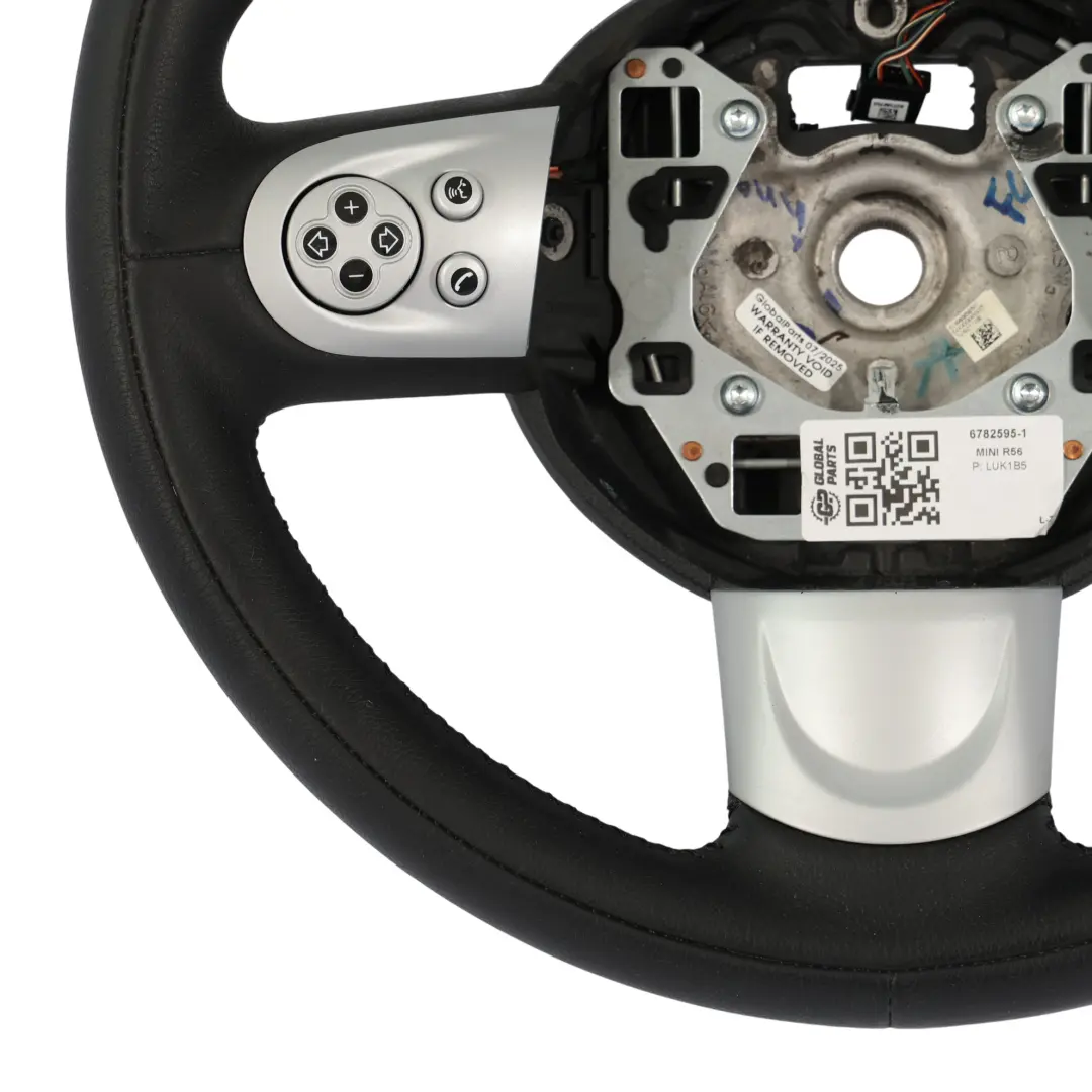 Leather Sports Multifunction Steering Wheel to Mini Cooper R55 R56 R57 with Part number 6782595 Mini Cooper R55 R56 R57 Leather Sports Multifunction Steering Wheel - SKU 6782595-1 - Part number 6782595