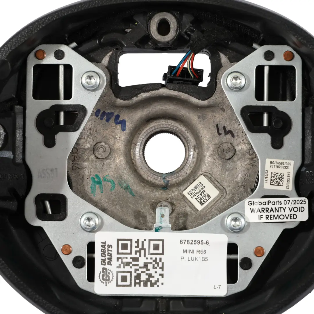 Mini Cooper R56 LCI R60 R61 pelle Nera Sport Volante Multifunzione Volante - SKU 6782595-6 - Numero di parte 6782595