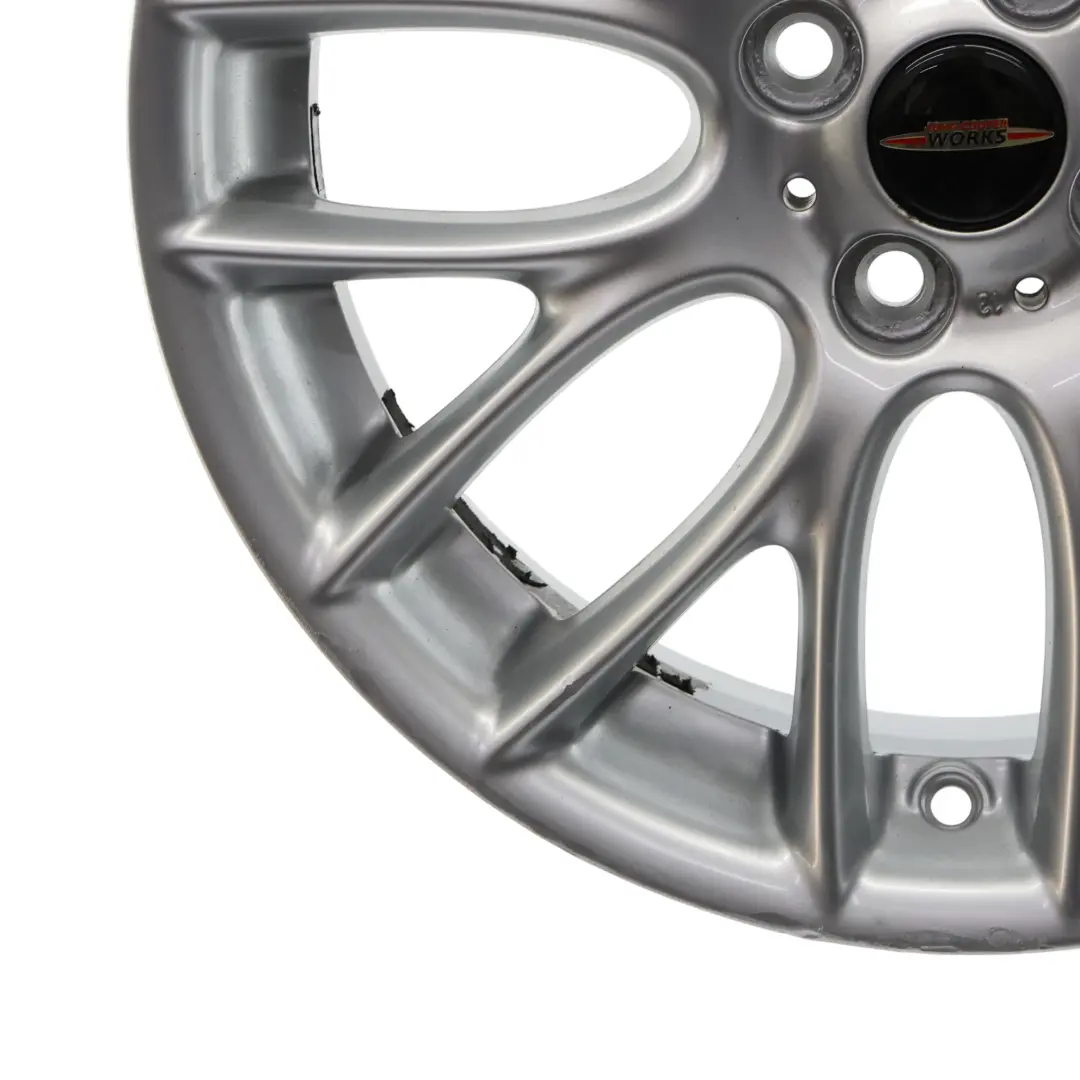 Cerchio in lega 17" ET:48 7J Cross Spoke Challenge per Mini Cooper R50 R55 R56 con numero di parte 6784130 Mini Cooper R50 R55 R56 Cerchio in lega 17" ET:48 7J Cross Spoke Challenge - SKU 6784130-2 - Numero di parte 6784130