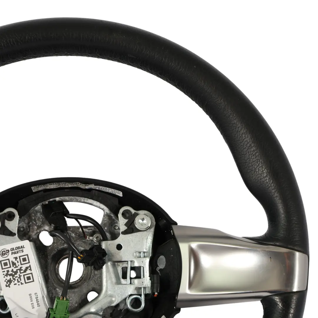 BMW Z4 E85 E86 Steering Wheel M Sport Look Black Leather Chrom Line - SKU 6784840 - Part number 6784840