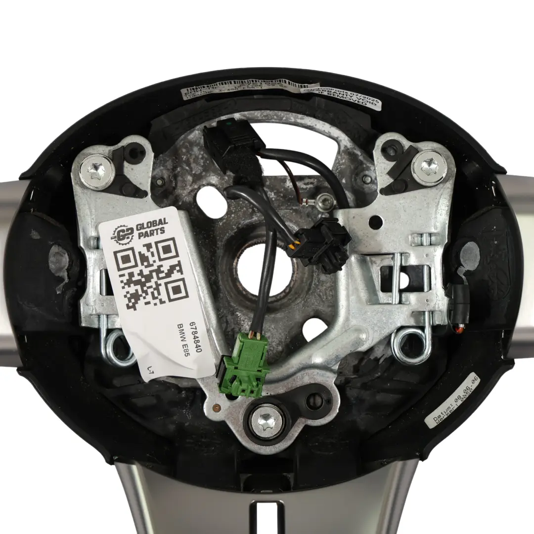 BMW Z4 E85 E86 Steering Wheel M Sport Look Black Leather Chrom Line - SKU 6784840 - Part number 6784840