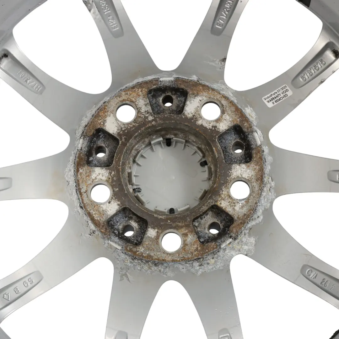 Wheel Rim BMW X3 F25 X4 F26 Silver Alloy 17" V Spoke 304 7,5J ET:32 - SKU 6787575-3 - Part number 6787575