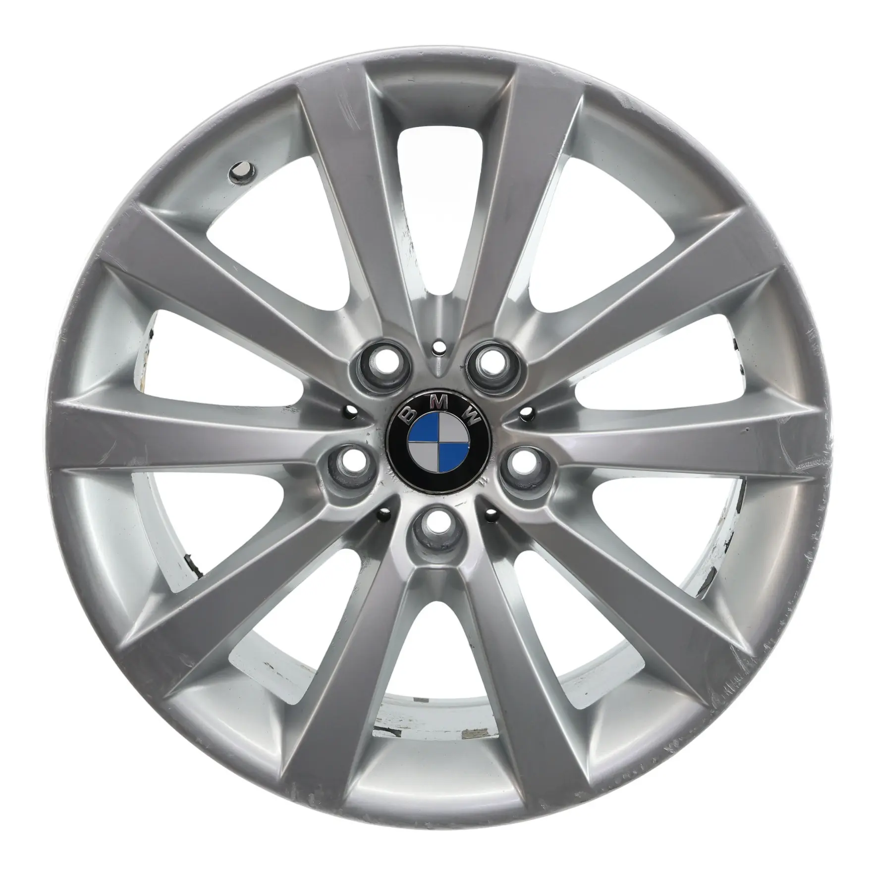 BMW F06 F10 F11 Silver Light Alloy Wheel Rim 18" V Spoke 328 8J ET:30 6790173