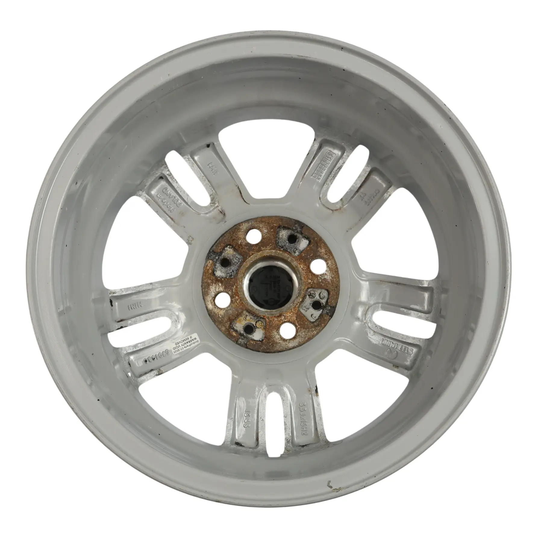 Mini Cooper One R56 Argent Jantes Alu Alliage 15" 5,5J etoile Twin Spoke 118