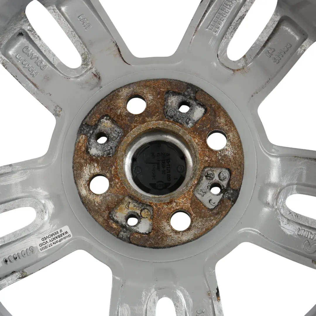 Mini Cooper One R56 Silver Wheel Alloy Rim 15" ET:45 5,5J 5-Star Twin Spoke 118 - SKU 6791930-2 - Part number 6791930