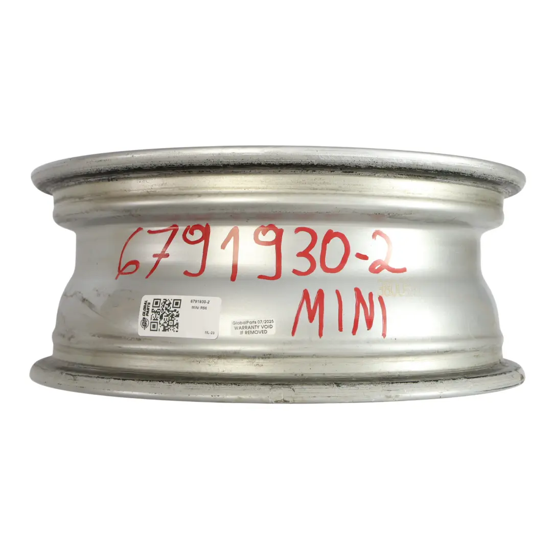 Mini Cooper One R56 Argent Jantes Alu Alliage 15" 5,5J etoile Twin Spoke 118 - SKU 6791930-2 - Numéro de pièce 6791930