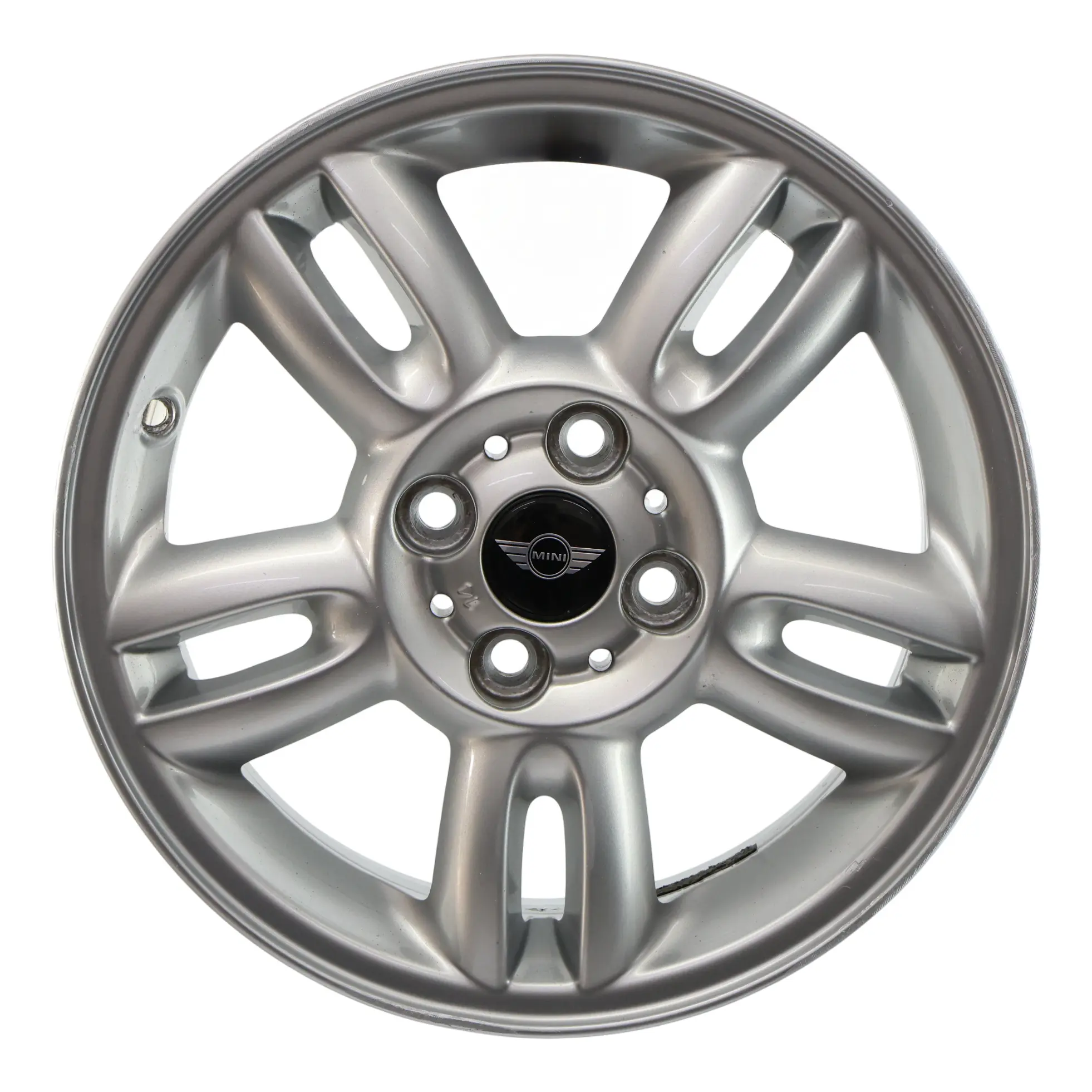 Mini Cooper R55 R56 Silver Wheel Alloy Rim 15" ET:45 5,5J 5-Star Twin Spoke 118