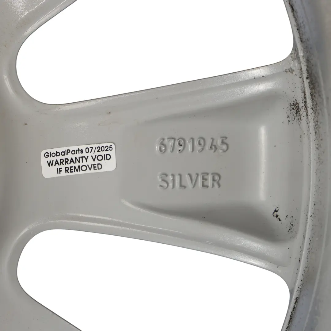 Mini Cooper R55 R56 R57 Silver Wheel Alloy Rim 17" 7J ET:48 Conical Spoke 121 - SKU 6791945-2 - Part number 6791945