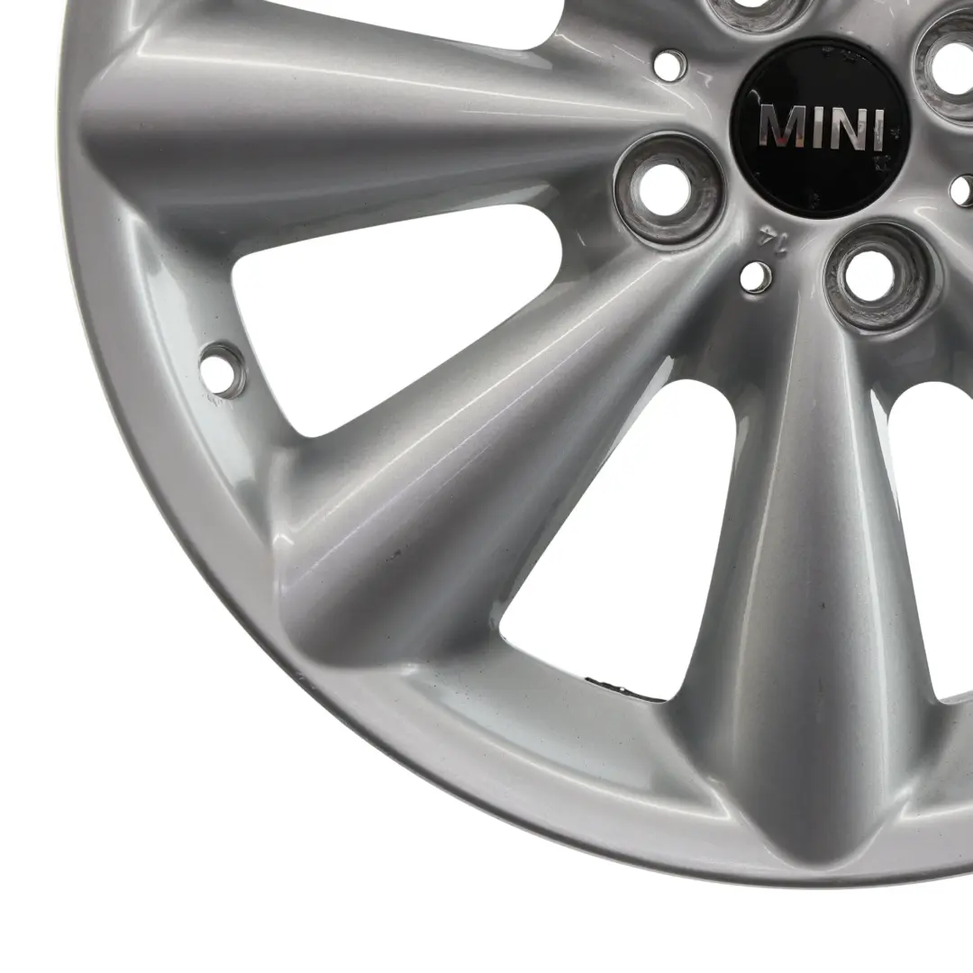 Mini Cooper R55 R56 R57 Argento Cerchio in lega 17" 7J ET:48 Raggi conici 121 - SKU 6791945-2 - Numero di parte 6791945