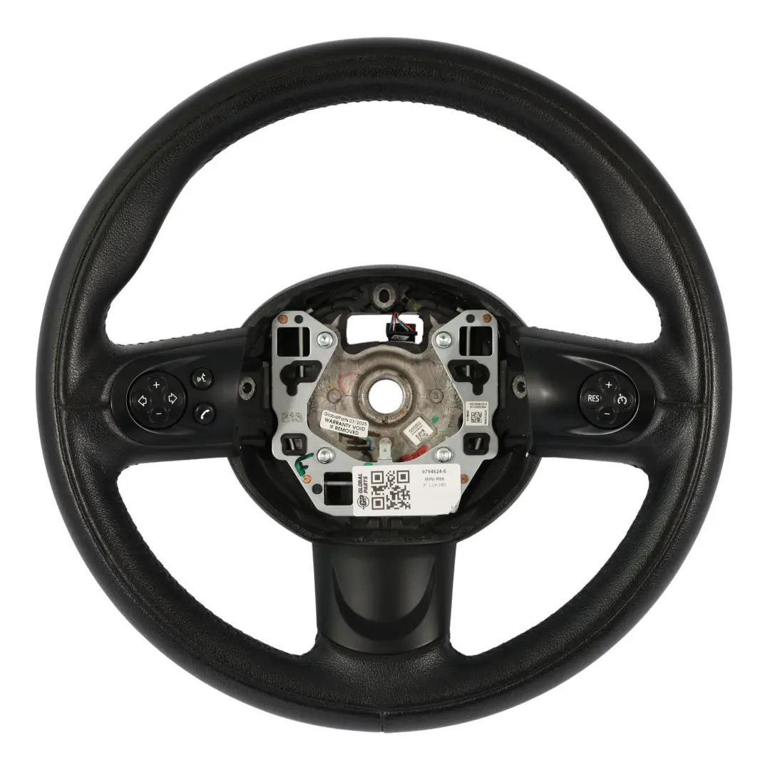 Mini Cooper R55 R56 LCI R60 Black Leather Sports Multifunction Steering Wheel - SKU 6794624-6 - Part number 6794624
