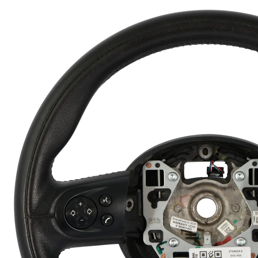 Mini Cooper R55 R56 LCI R60 Black Leather Sports Multifunction Steering Wheel - SKU 6794624-6 - Part number 6794624