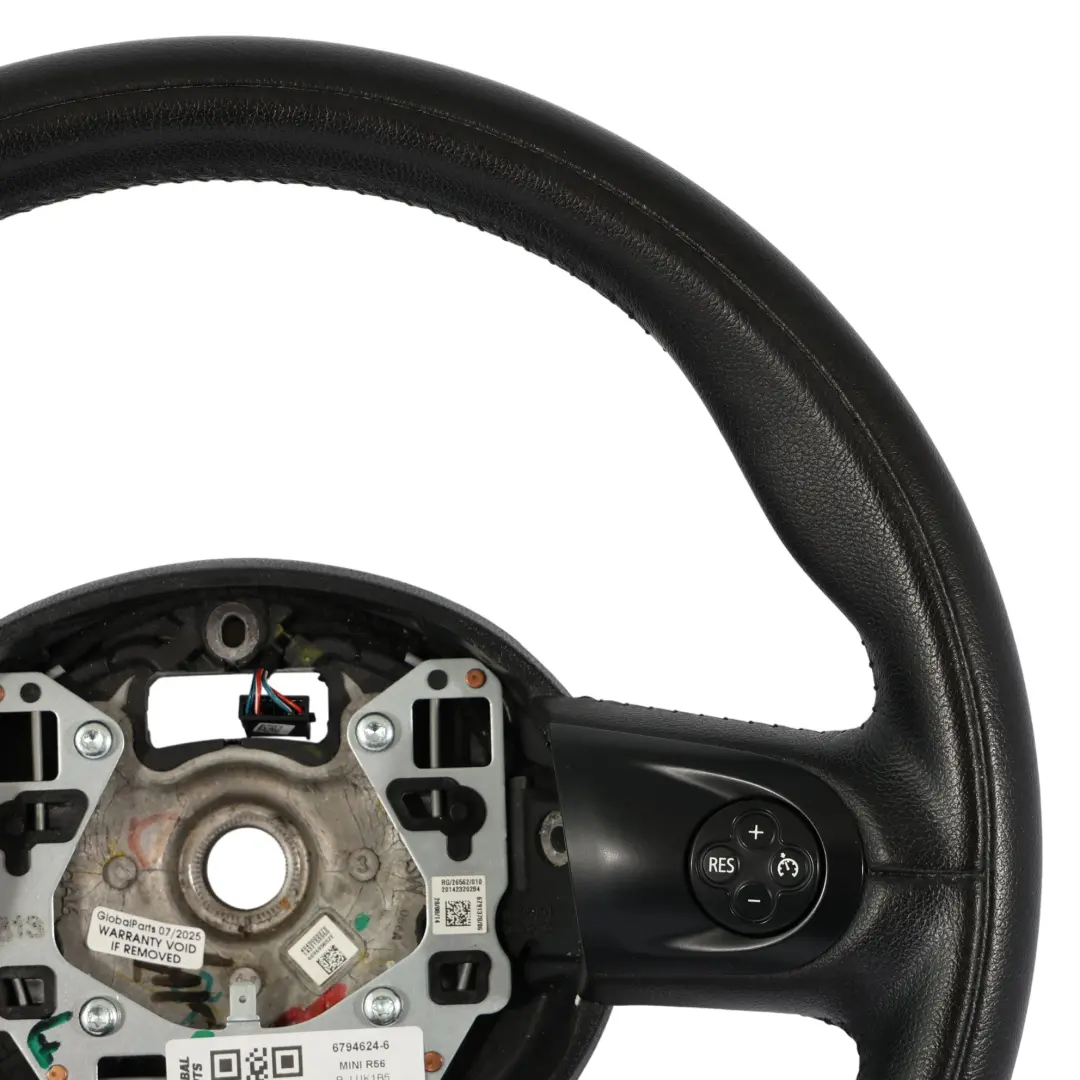 Mini Cooper R55 R56 LCI R60 Black Leather Sports Multifunction Steering Wheel - SKU 6794624-6 - Part number 6794624