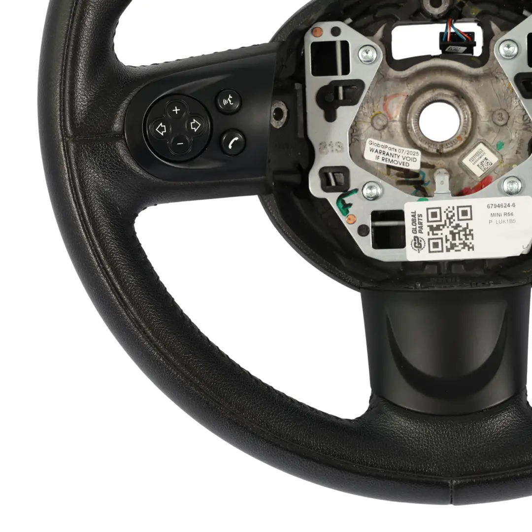 Mini Cooper R55 R56 LCI R60 Black Leather Sports Multifunction Steering Wheel - SKU 6794624-6 - Part number 6794624