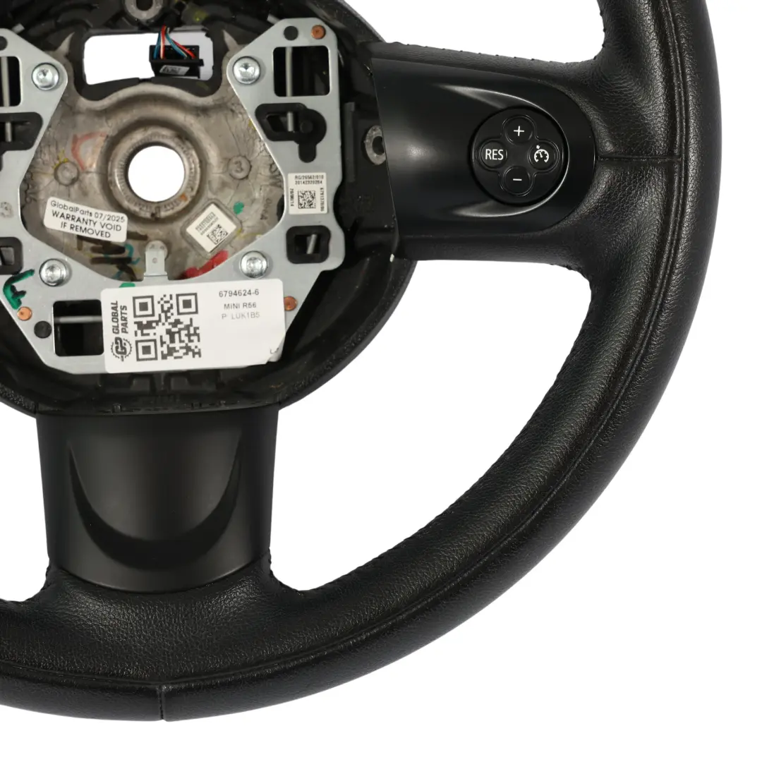 Mini Cooper R55 R56 LCI R60 Black Leather Sports Multifunction Steering Wheel - SKU 6794624-6 - Part number 6794624