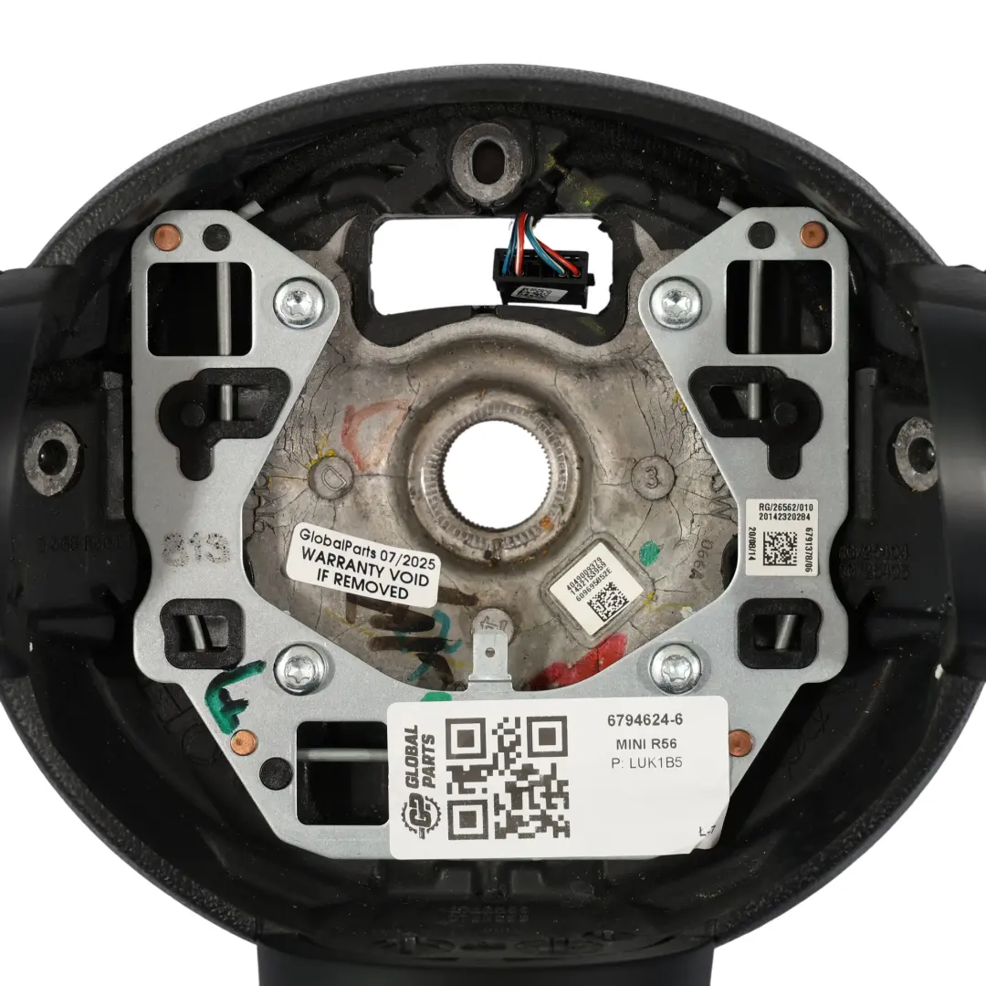 Mini Cooper R55 R56 LCI R60 Black Leather Sports Multifunction Steering Wheel - SKU 6794624-6 - Part number 6794624