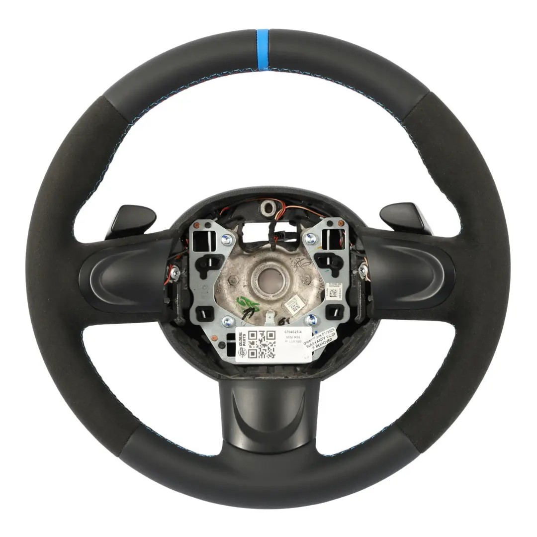 NUEVO Negro Cuero / Alcantara Deporte Volante Padle Shift para Mini Cooper R56 con número de pieza 6794625 Mini Cooper R56 NUEVO Negro Cuero / Alcantara Deporte Volante Padle Shift - SKU 6794625-4 - Número de pieza 6794625