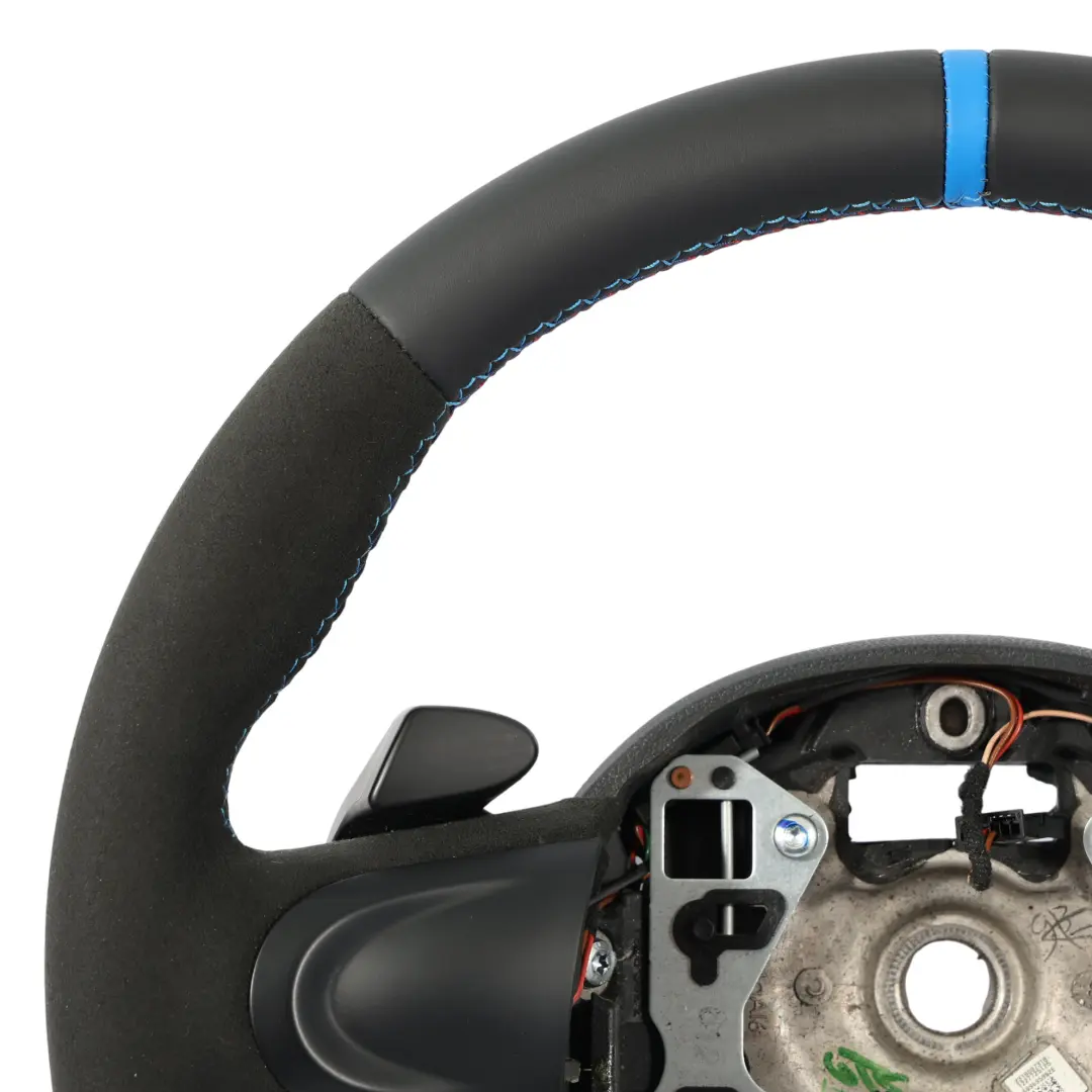 Kierownica Sport NOWA Czarna Skóra Alcantara Łopatki do Mini Cooper R55 R56 o numerze 6794625 Mini Cooper R55 R56 Kierownica Sport NOWA Czarna Skóra Alcantara Łopatki - SKU 6794625-4 - Numer Części 6794625