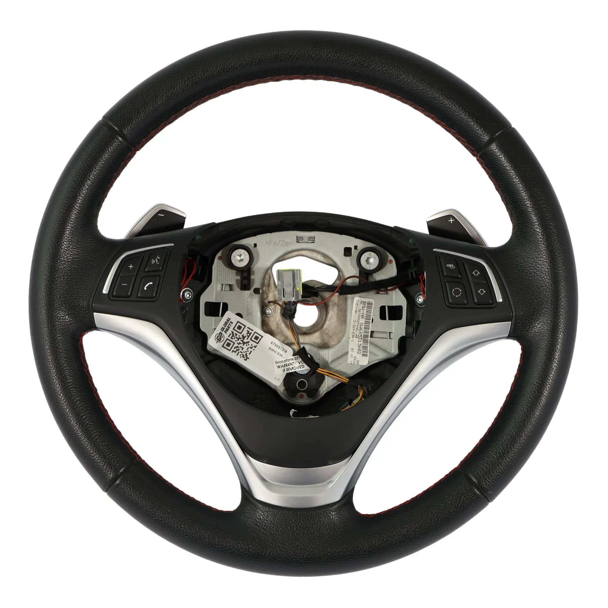 BMW E81 E87 E90 E91 E92 Kierownica Sport Czarna Skóra Multifunkcja Łopatki