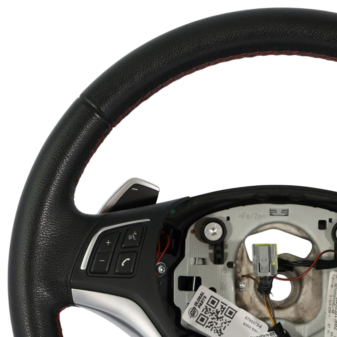 BMW E81 E87 E90 E91 E92 Lenkrad Sport Schwarz Leder Multifunktions Paddles - SKU 6795572-6 - Teilenummer 6795572